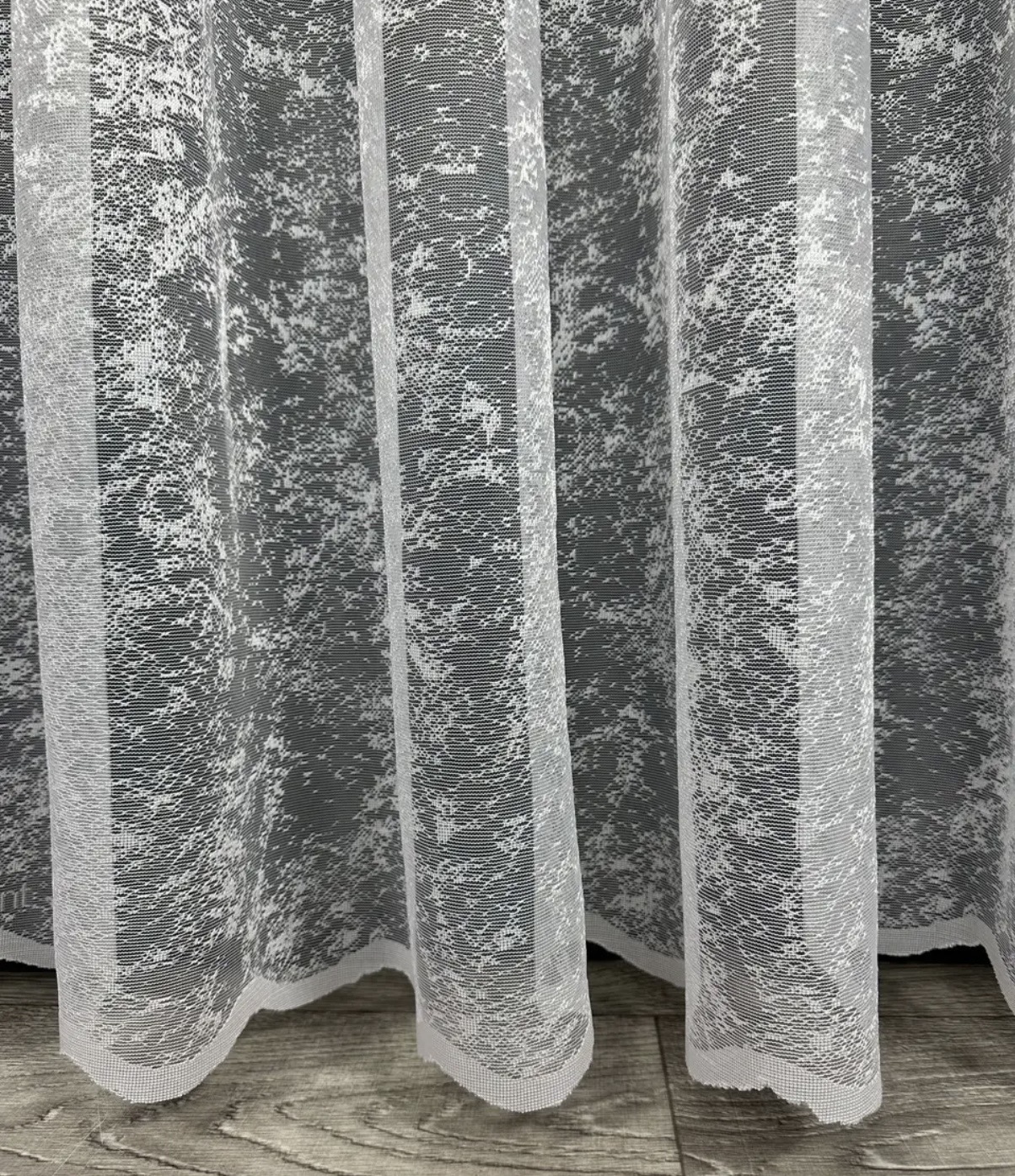 Тюль жакард мармур Marble Білий - Зображення 4